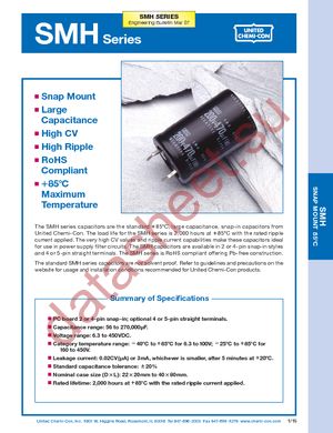 ESMH350VNN153MA35T datasheet  